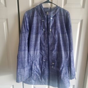 INTL DETAILS PARKA IN A POCKET. LIGHTWEIHGT water Resistant. XXL Blue Packable